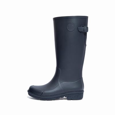 Fitflop Women's WONDERWELLY Tall Rain Boots - Navy, BX8375120